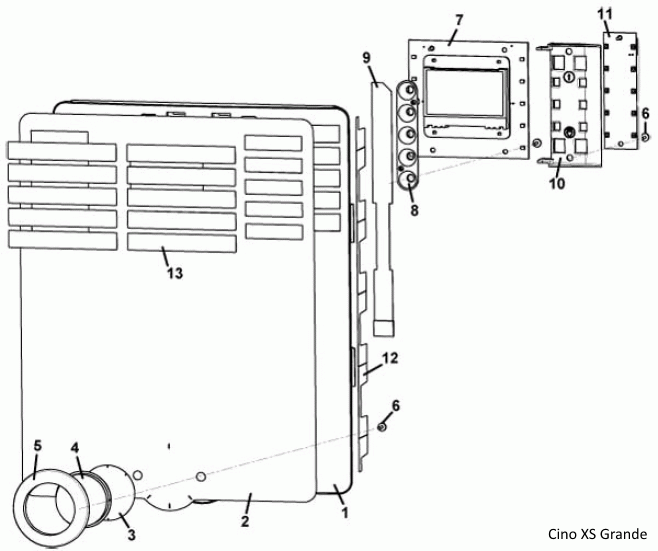 Folientastatur 5er Links XSG/Lio - Image 2